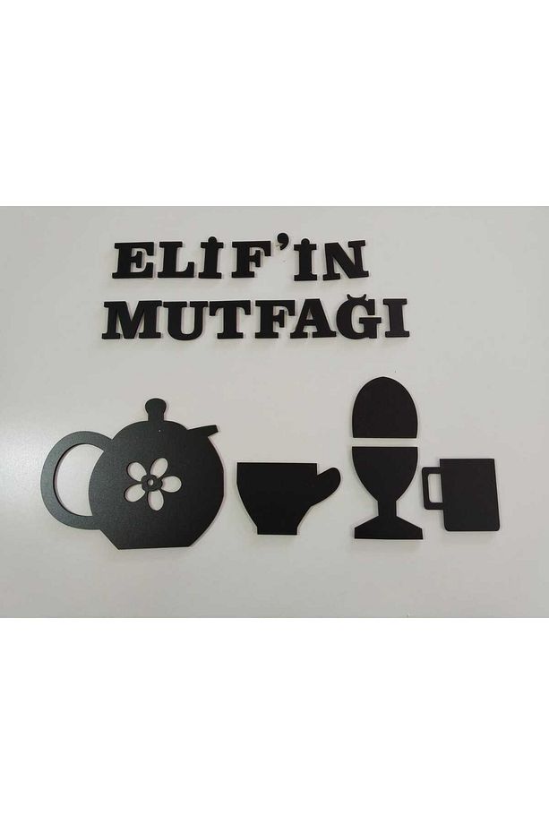 Mutfak saati Çok Şık set halinde kişiye özel isim - 3