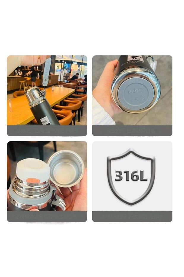 Premium Termos 750Ml Ekru - 3