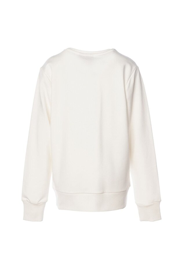 Arty Çocuk Beyaz Dik Yaka Sweatshirt - 3