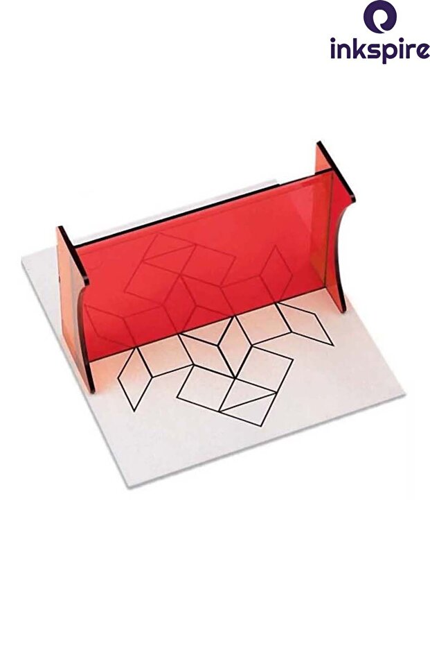 1Pc Symmetry Reflection Mirror - Object Reflection, Math Geometry Lecture Materials Drawing - 6