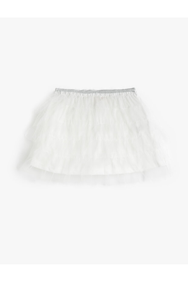 Tutu Skirt Elastic Waist Layered Lined