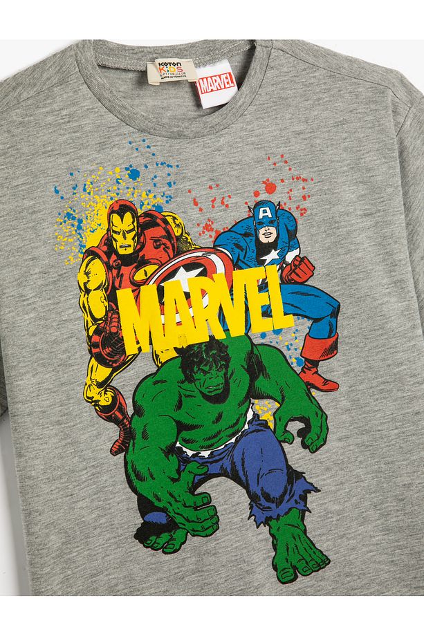 Hulk Tişört Lisanslı Kısa Kollu Bisiklet Yaka Pamuklu - 3