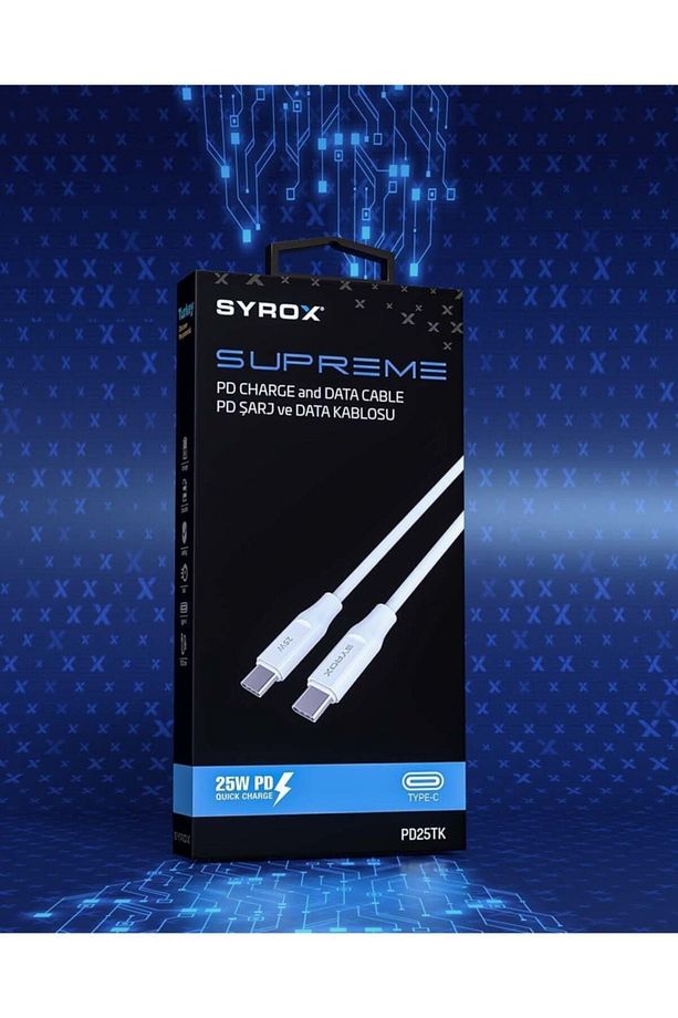 Pd25tk Type-c To Type-c Pd 25w Hızlı Data/şarj Kablosu 1mt Beyaz -25w Pd Charge And Data Cable Ouıck - 2