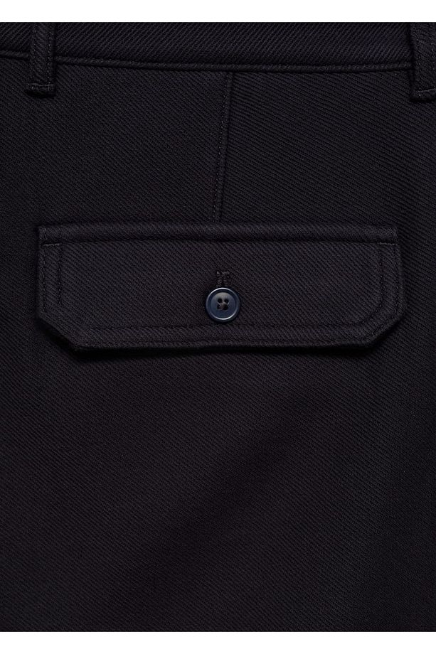 Regular fit dokulu pamuklu pantolon - 5