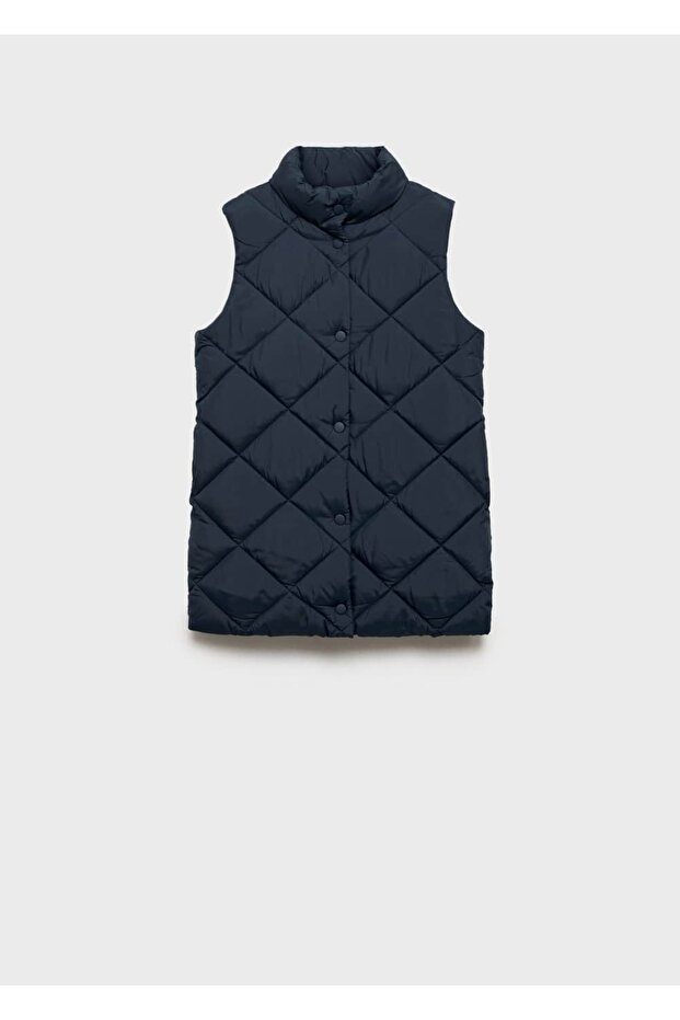 Uzun kapitone yelek - 3