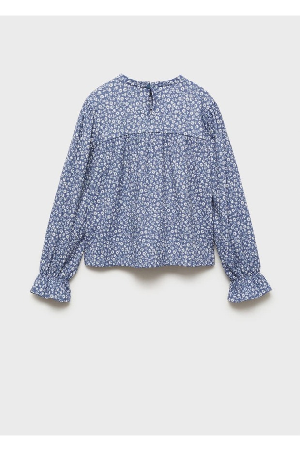 Çiçek desenli bluz - 3