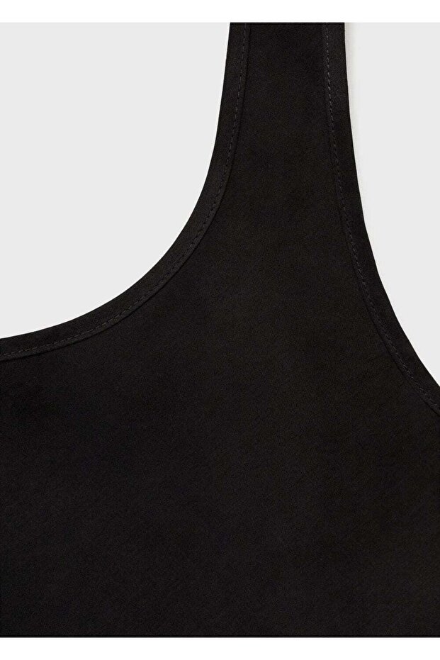 Askılı cupro bluz - 8