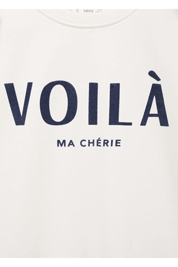 Desenli pamuklu sweatshirt - 5