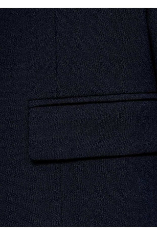 Düğmeli crop blazer ceket - 8