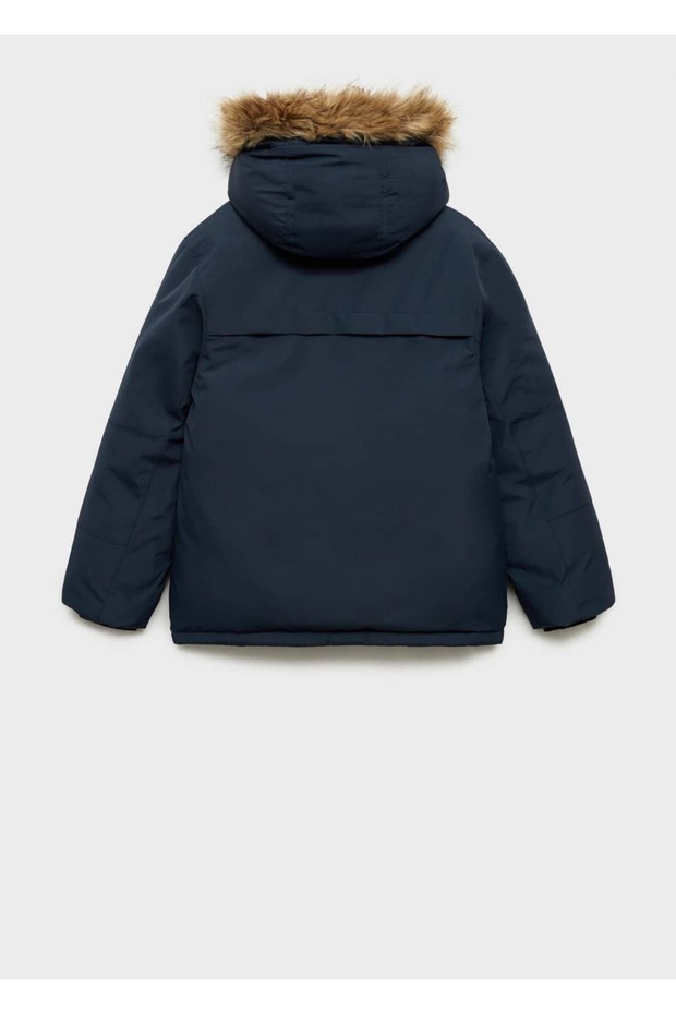 Kapüşonlu kapitone anorak - 3