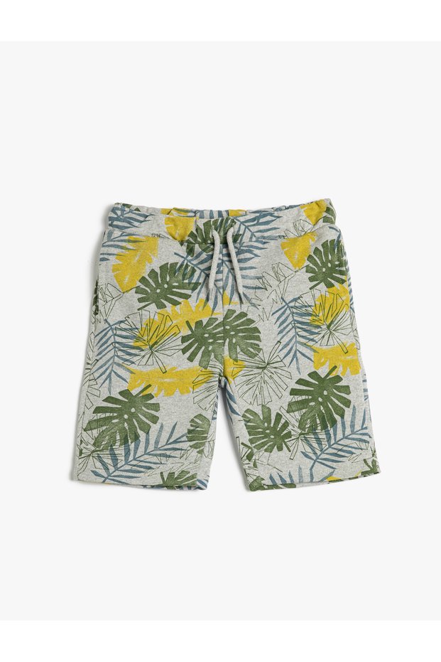 Shorts Floral Patterned Pocket Tied Waist