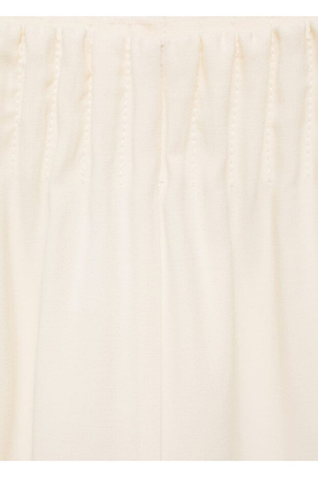 Elastik belli wideleg pantolon - 6