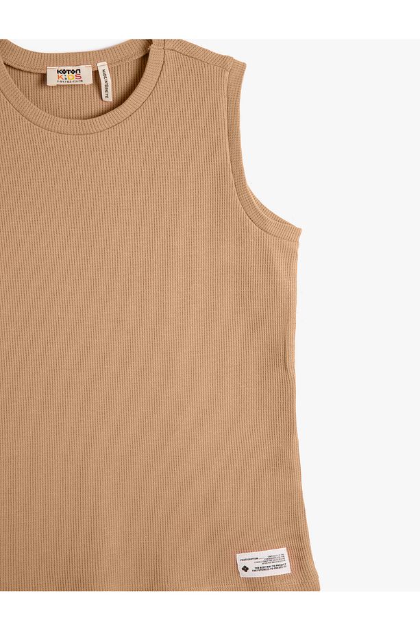 Basic Atlet Bisiklet Yaka Fitilli Pamuklu - 3