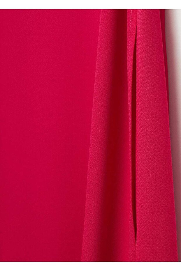 Kolu yırtmaçlı elbise - 7