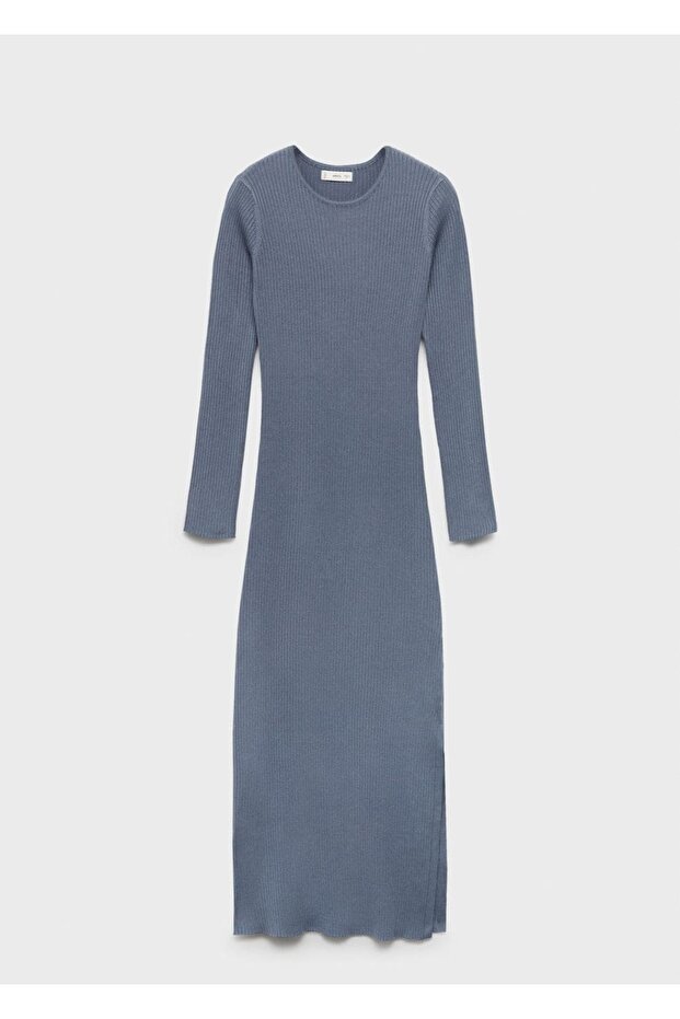 Lastikli Midi Elbise - 3