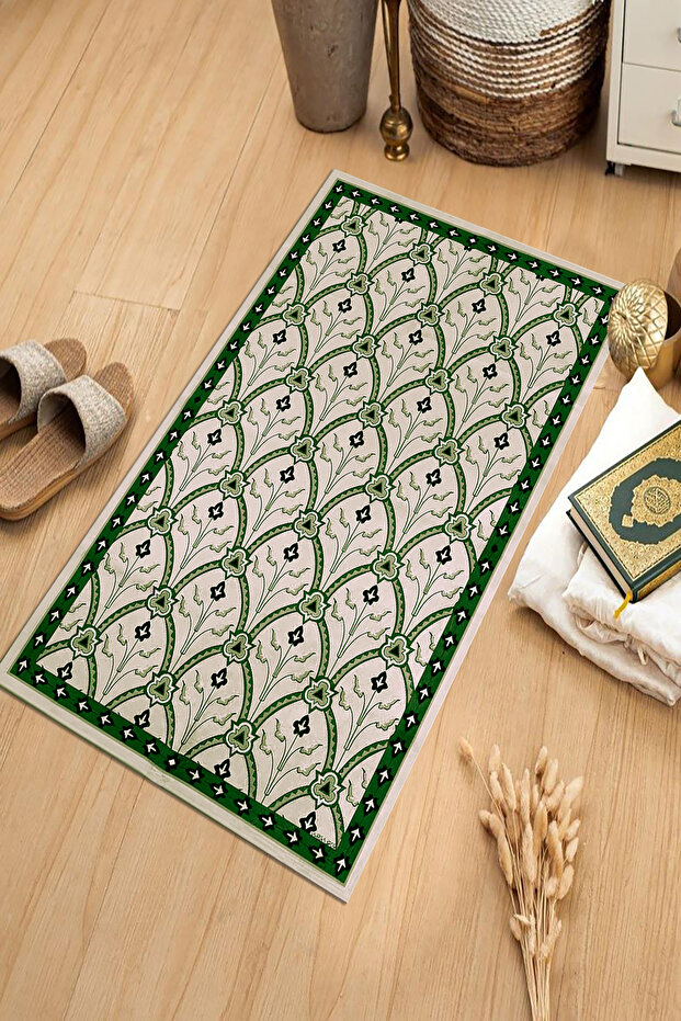 Digital Printed Non-Slip Base Washable Dowry Gift Prayer Mat Prayer Rug