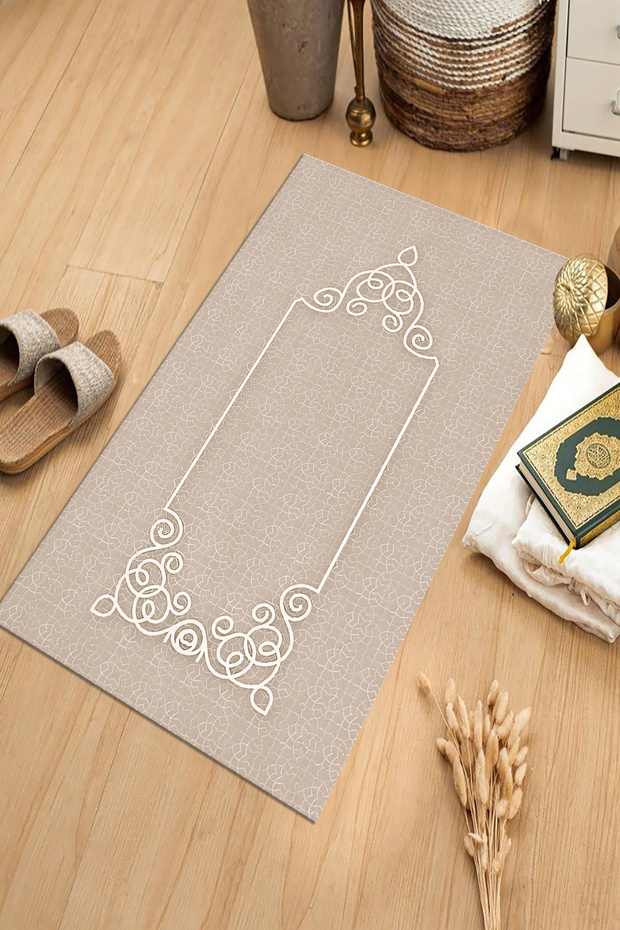 Digital Printed Non-Slip Base Washable Dowry Gift Prayer Mat Prayer Rug