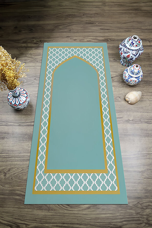 Digital Printed Non-Slip Base Washable Dowry Gift Prayer Mat Prayer Rug