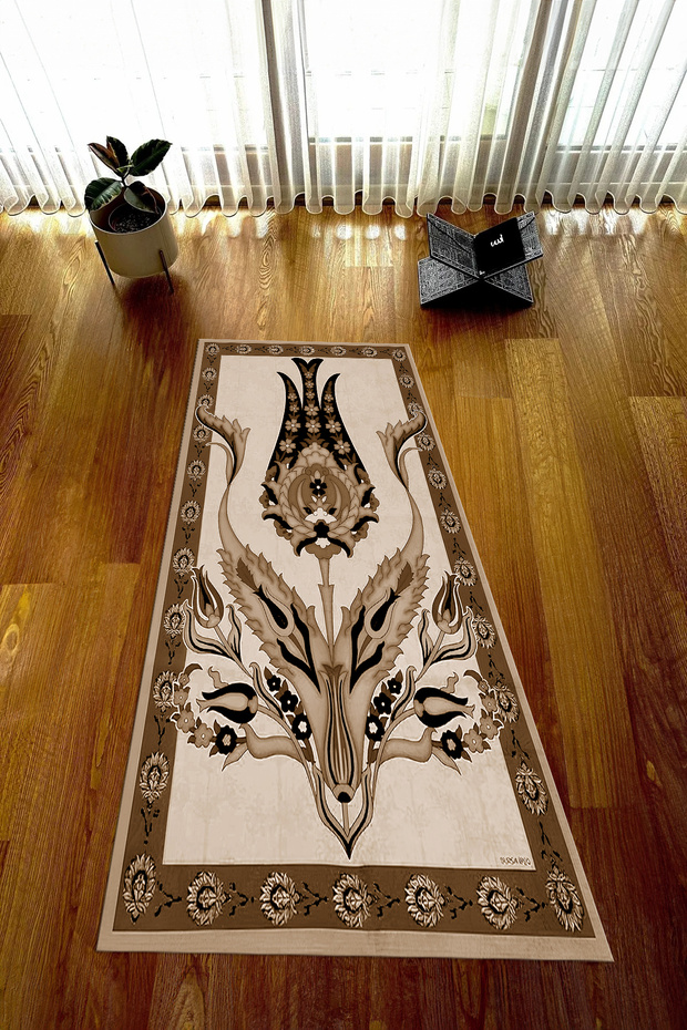 Digital Printed Non-Slip Base Washable Dowry Gift Prayer Mat Prayer Rug
