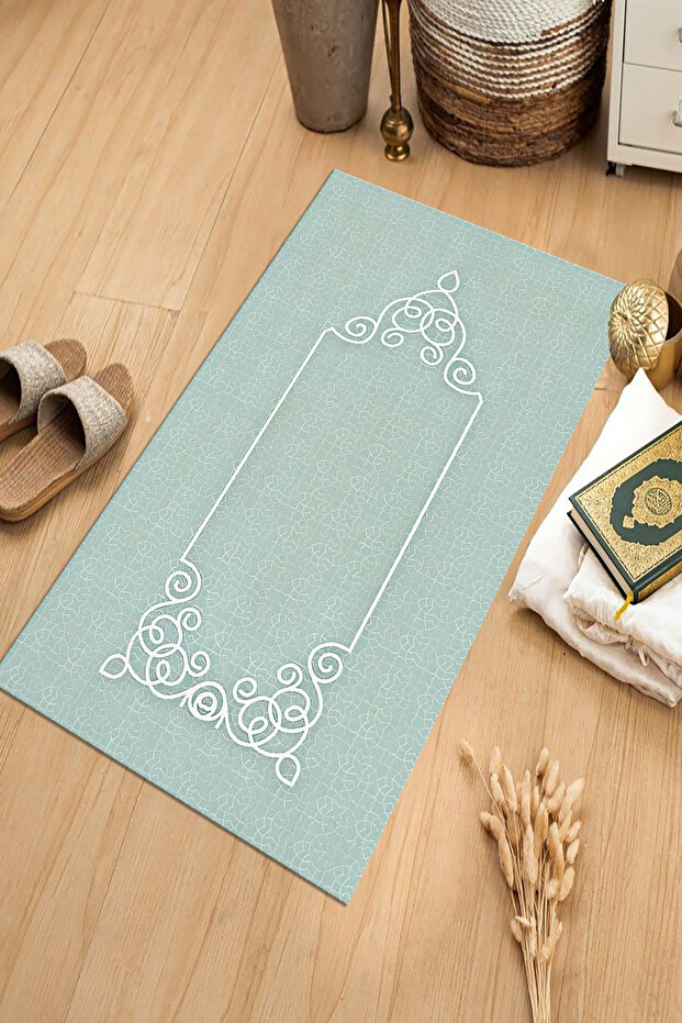 Digital Printed Non-Slip Base Washable Dowry Gift Prayer Mat Prayer Rug