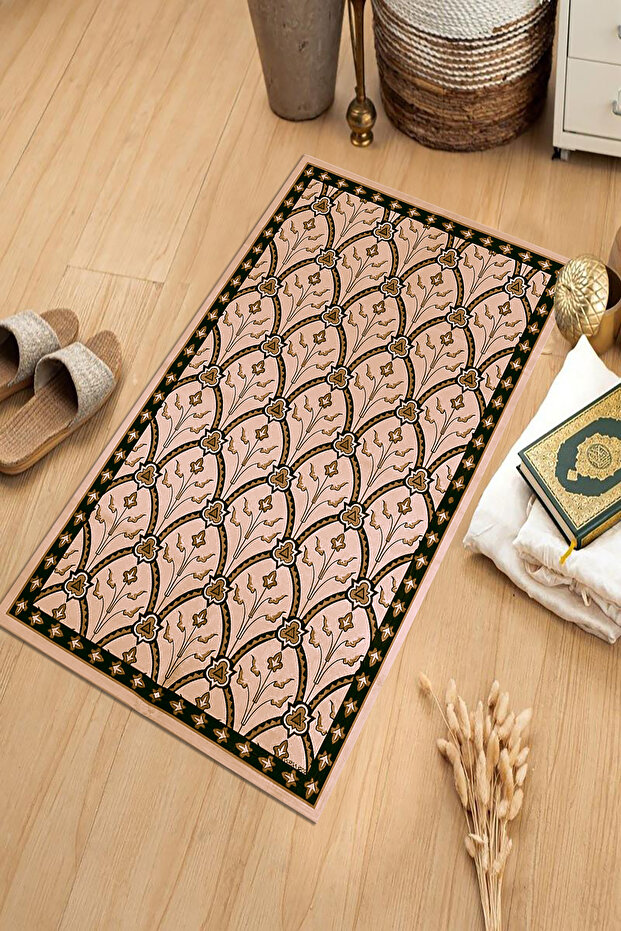 Digital Printed Non-Slip Base Washable Dowry Gift Prayer Mat Prayer Rug