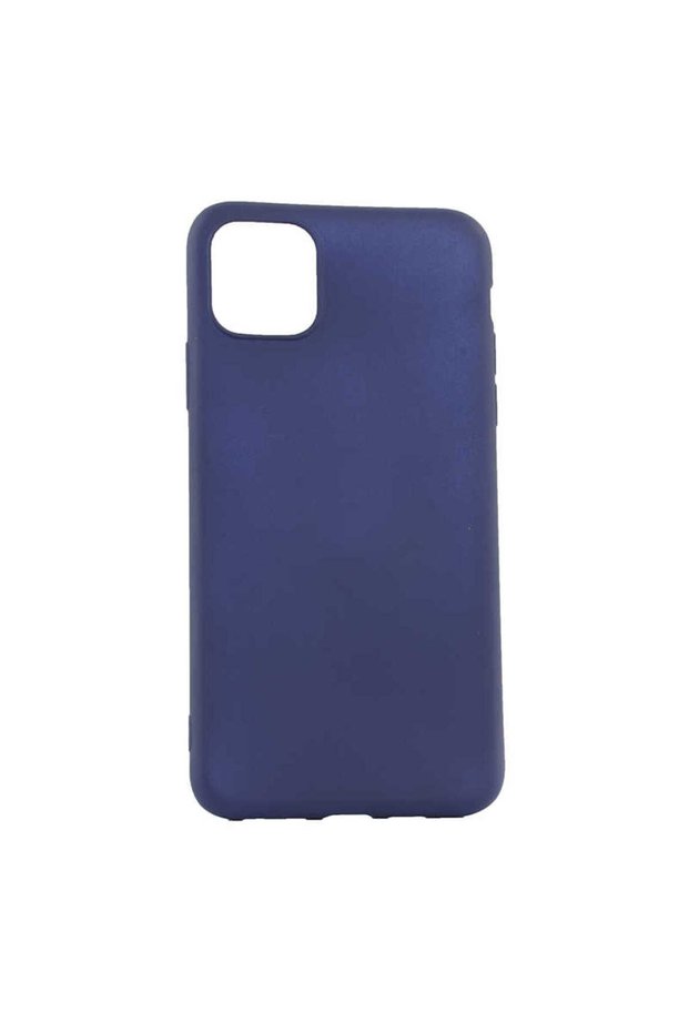 iPhone 11 Pro Max Case Soft Textured Colorful Slim Silicone Soft Cover Premier - Navy Blue