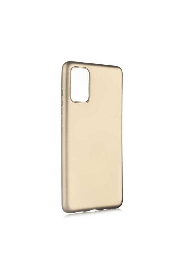 Galaxy S20 Plus Case Soft Textured Colorful Slim Silicone Soft Cover Premier - Gold