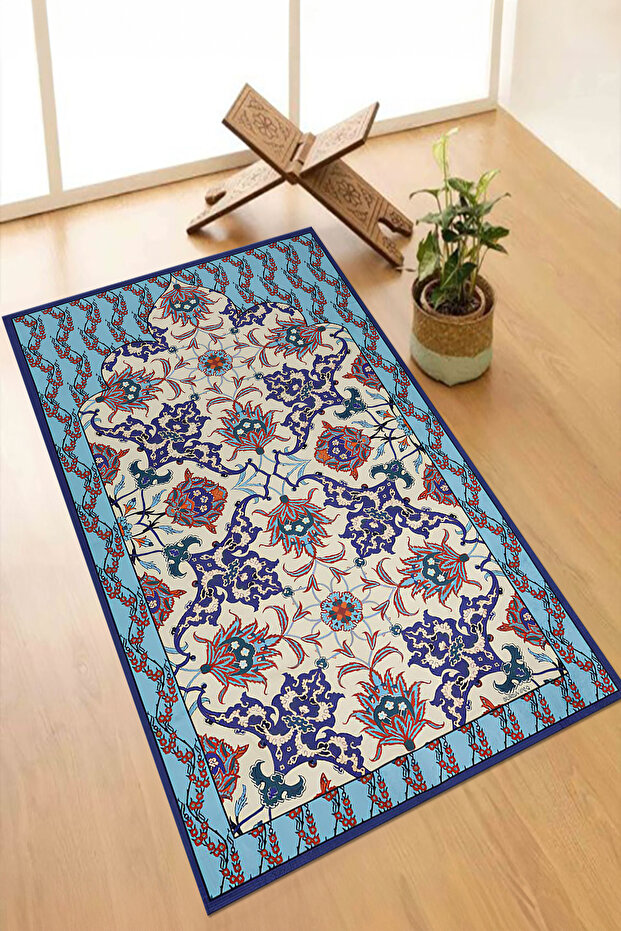Digital Printed Non-Slip Base Washable Dowry Gift Prayer Mat Prayer Rug