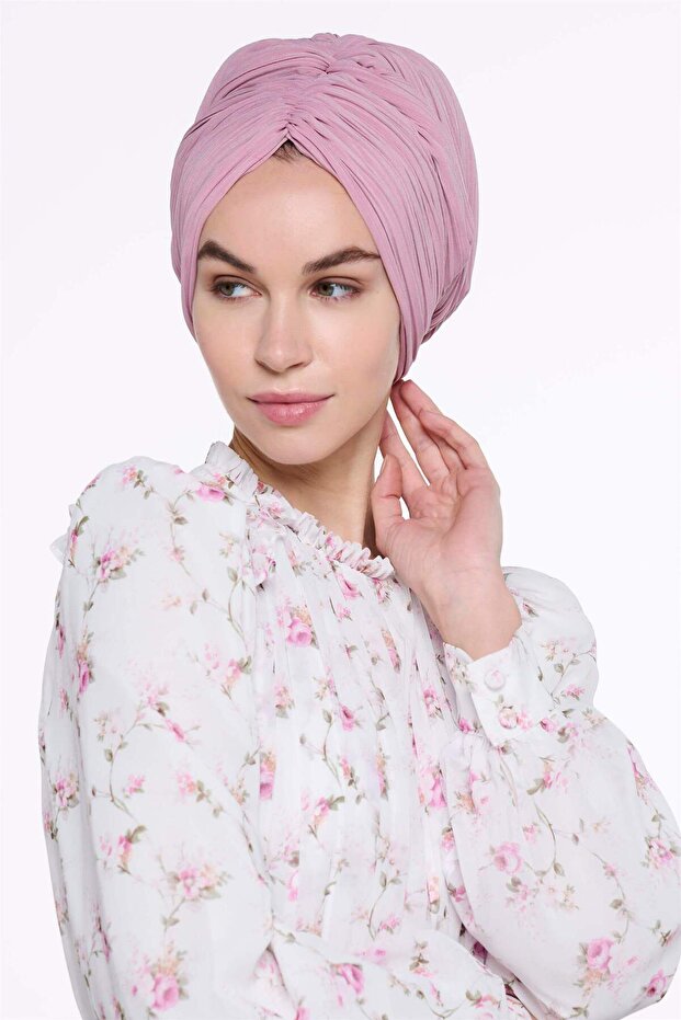 غطاء رأس متقاطع من الورد المجفف - 2