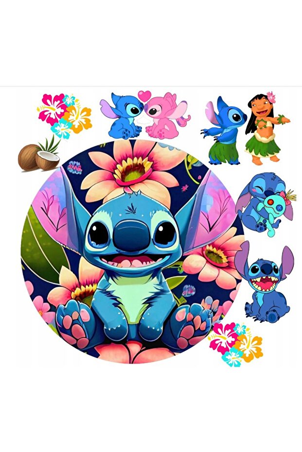 Stitch and Lilo Edible Cake Cookie Candy Dough Paper Printing