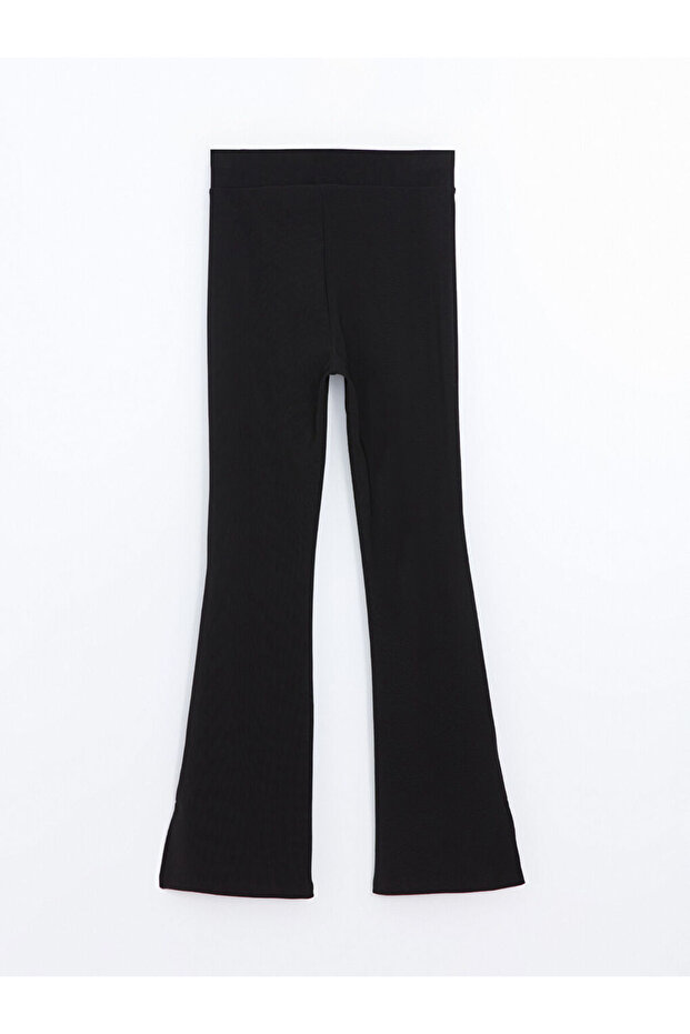 LCW Modest Siyah Beli Lastikli Kadın Tayt Pantolon - 6