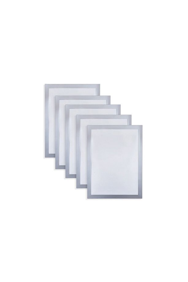 2 adet Yapışkanlı Alüminyum Renk Çift Mıknatıslı Şömiz Magnet Resim Çerçeve Duyuru Pano 10x15 cm - 6