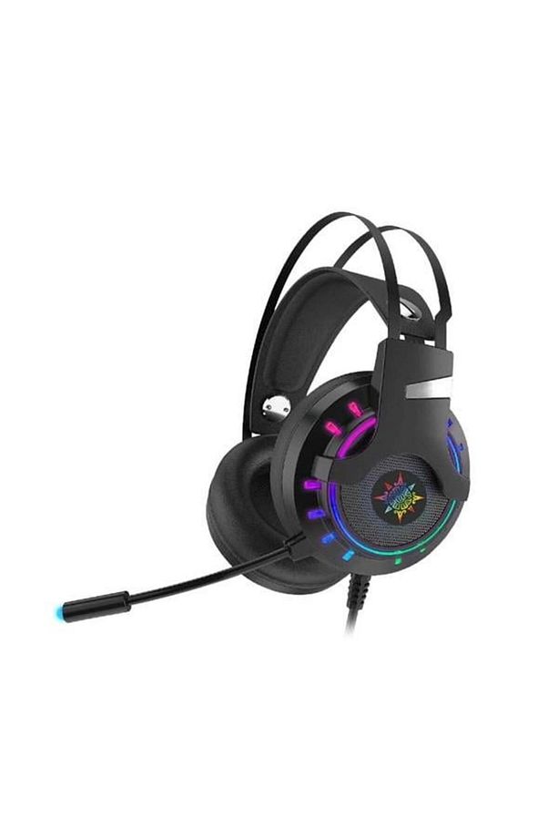 Igk-tx12 7.1 Surround Usb Rgb Led Aydınlatma Siyah Titreşimli Gaming Mikrofonlu Kulaklık - 1