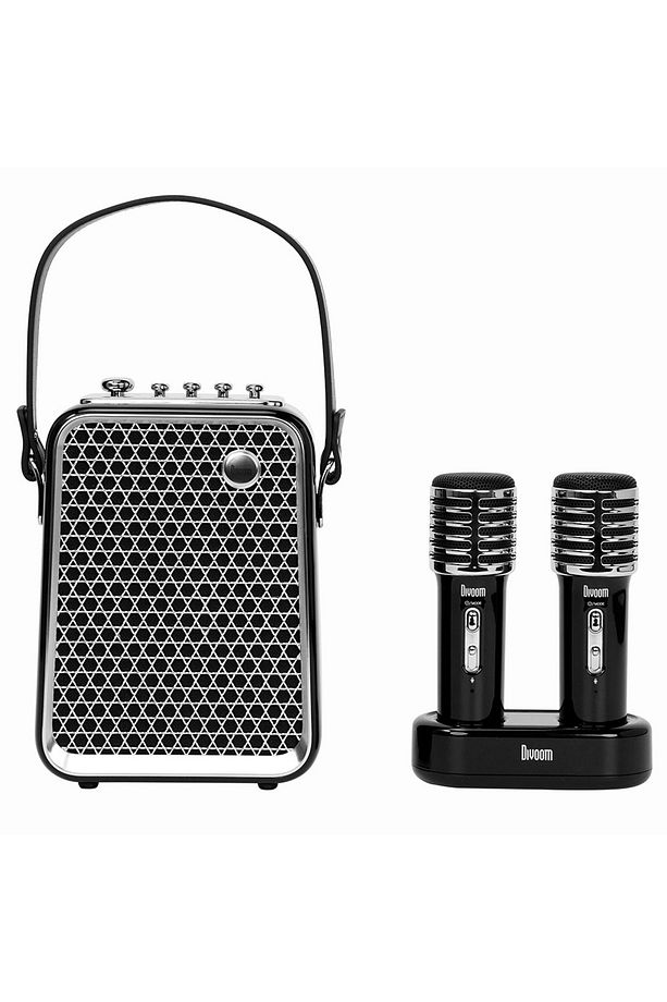 SongBird-HQ Siyah Çift Karaoke Mikrofonlu Bluetooth Hoparlör - 6