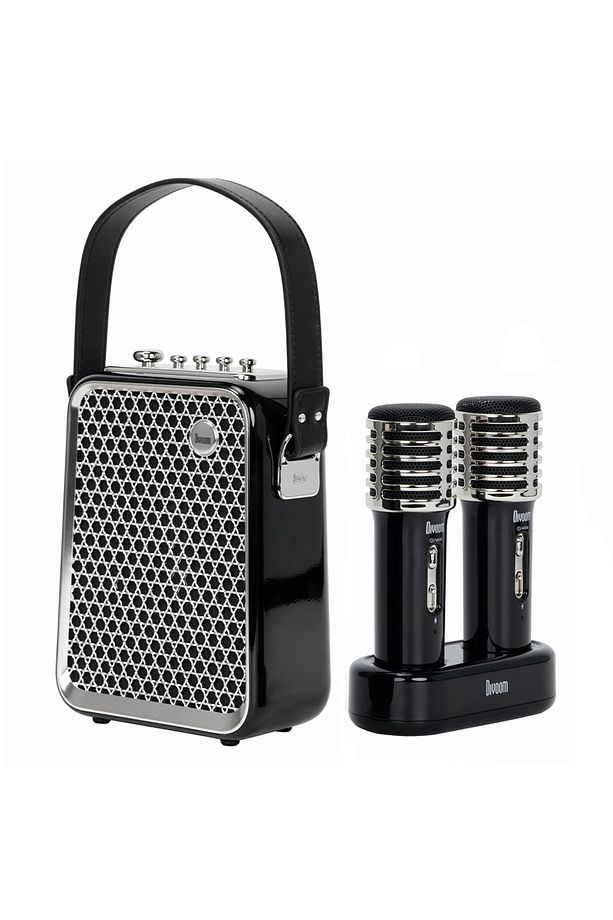 SongBird-HQ Siyah Çift Karaoke Mikrofonlu Bluetooth Hoparlör - 1