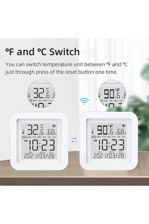 Smart WiFi Temperature Humidity Monitor,Wireless, with APP Notification Alerts,Smart APP Control - 2