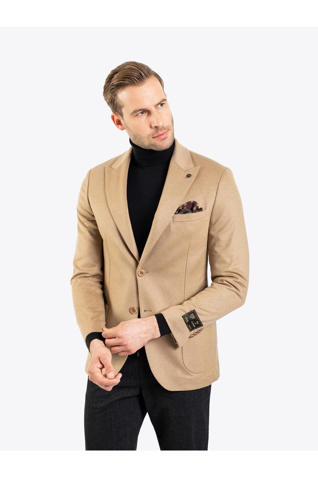 Erkek 6 Drop Ceket-camel - 1
