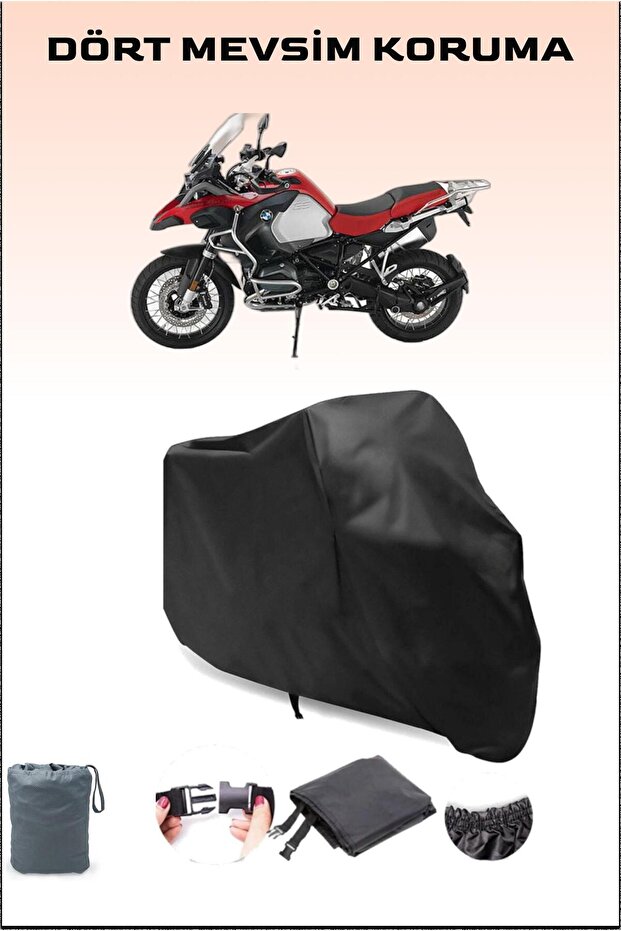 Black Bmw R 1200 Gs Adventure Compatible Motorcycle Tarpaulin, Engine Cover