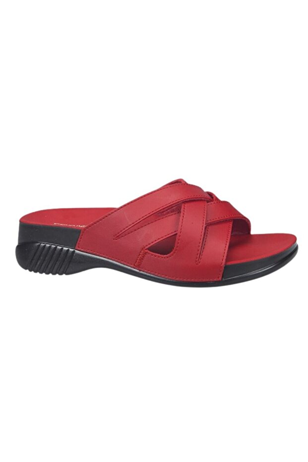 Belize-6 Kırmızı Kadın Anatomik Terlik - 1
