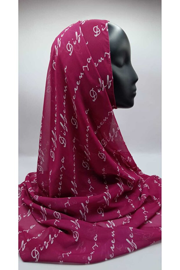 Fuchsia Logo Shawl - 3