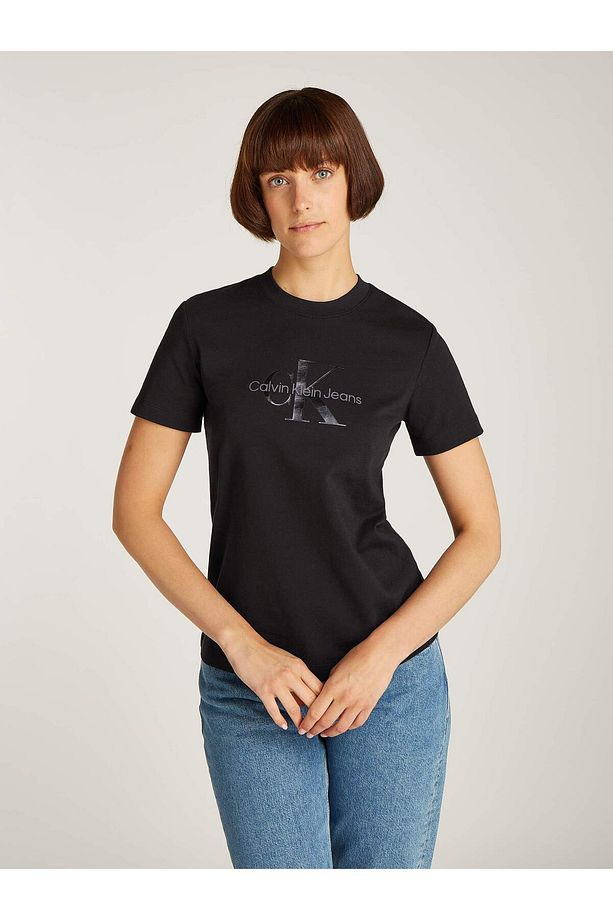 GLOSSY MONOLOGO REGULAR TEE - 1