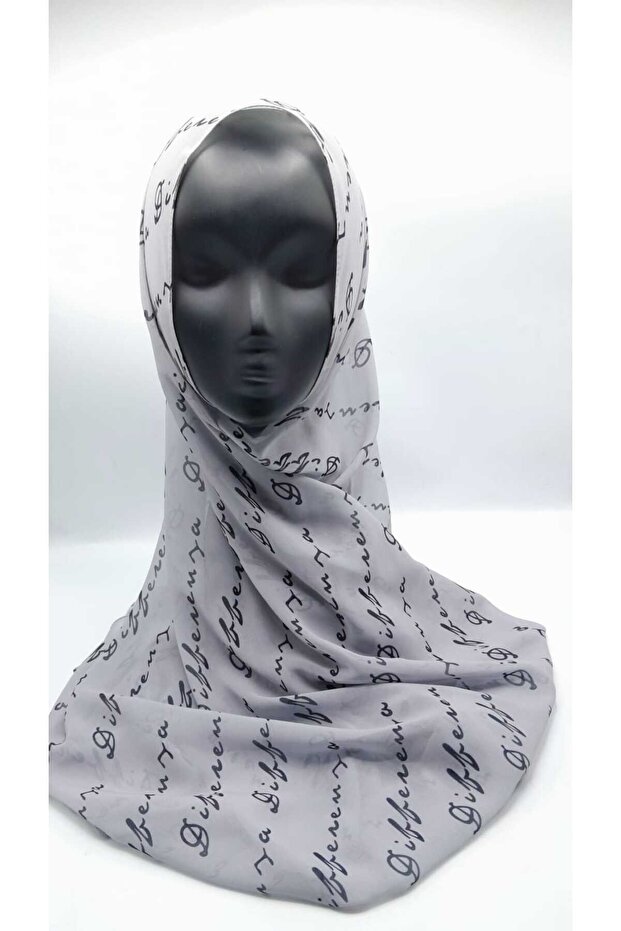 Light Gray Logo Shawl - 3