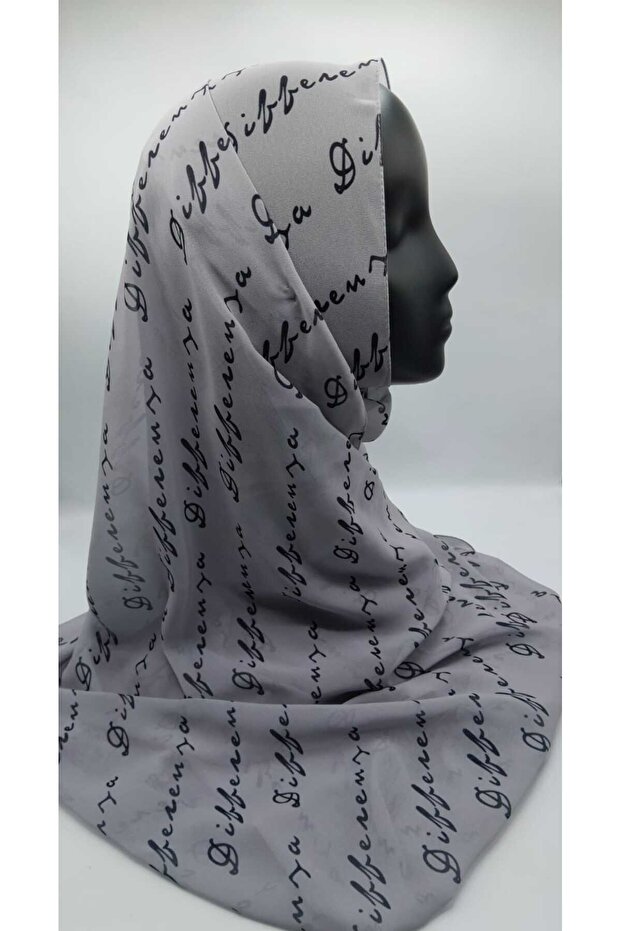 Light Gray Logo Shawl - 1