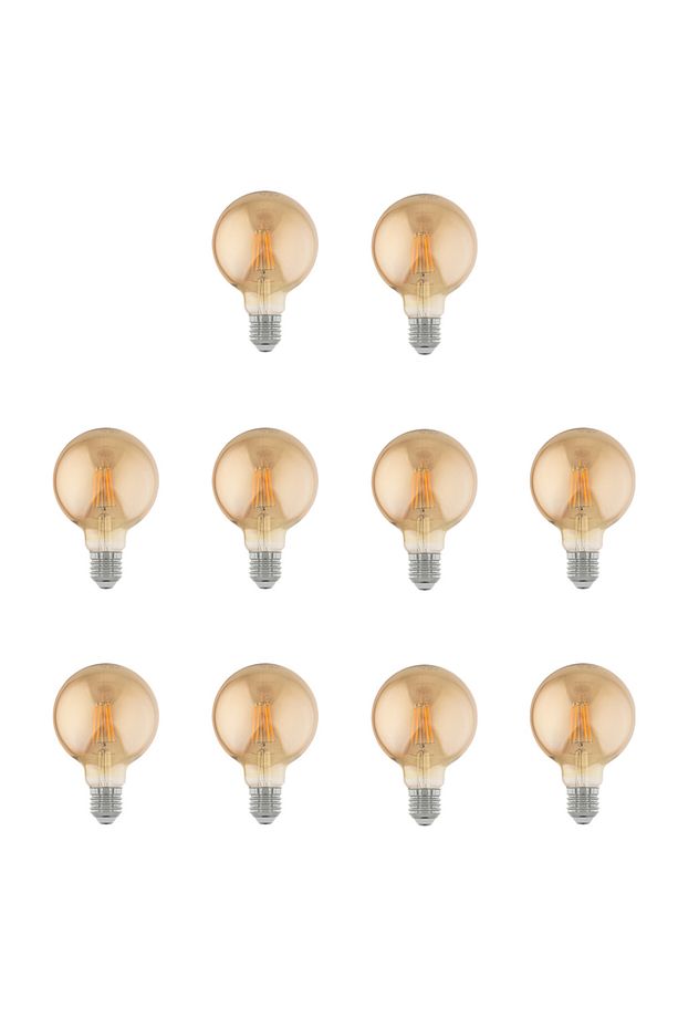G95 4W 220V E27 Rustik LED Ampul G95-4 10'lu Paket - 5