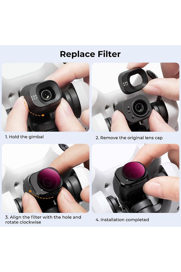 Djı Mini 4 Pro Için Nd16 & Pl Filtre (2 In 1 ) - 5