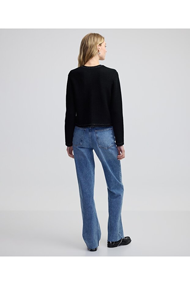 Çok cepli triko ceket - 6