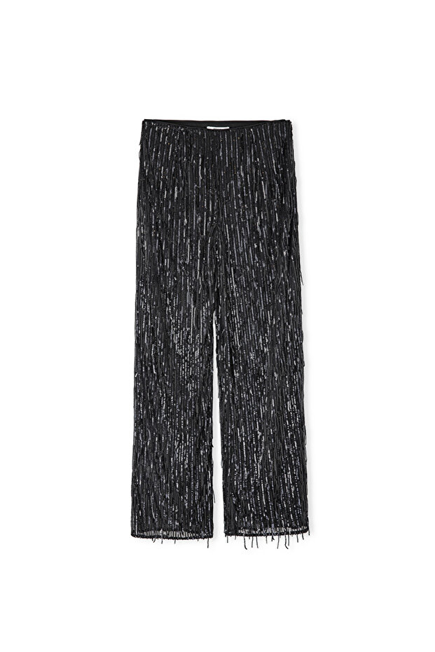 Payet işlemeli pantolon - 3