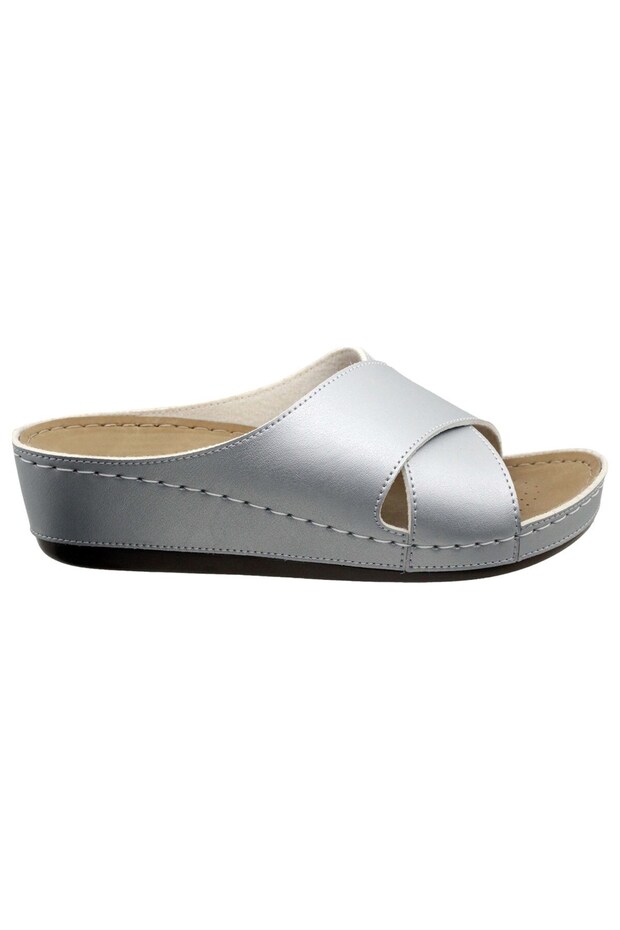 ® | Nyx Women's Silver Comfortable Orthopedic Comfort Anatomical Light Sole Home Slippers and Daily Slippers
