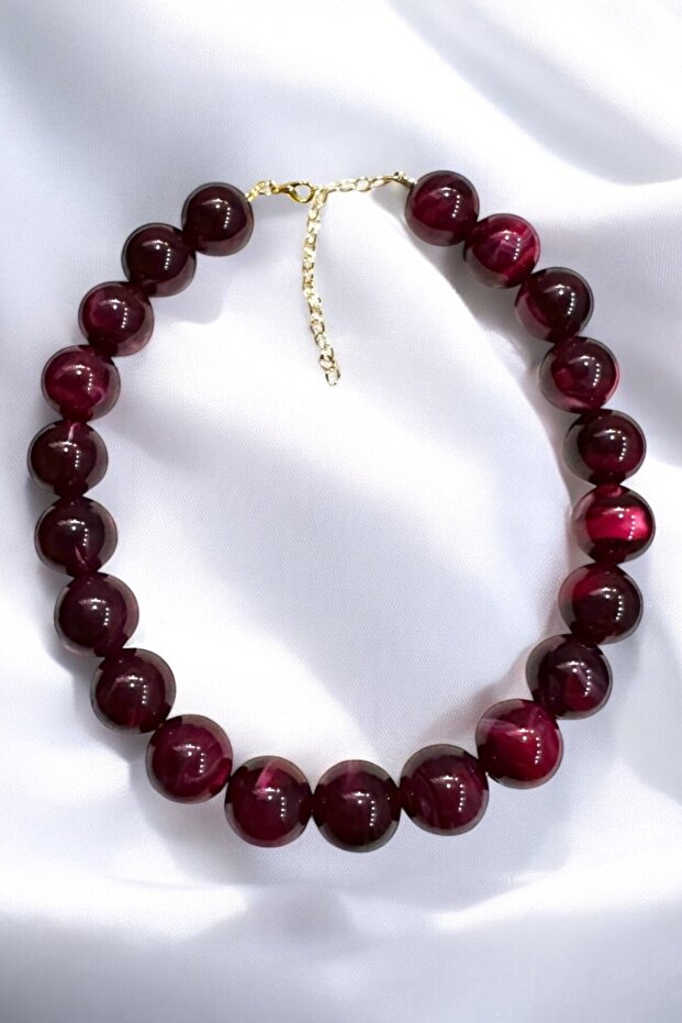 BASİC AKRİLİK TOP KOLYE - 1