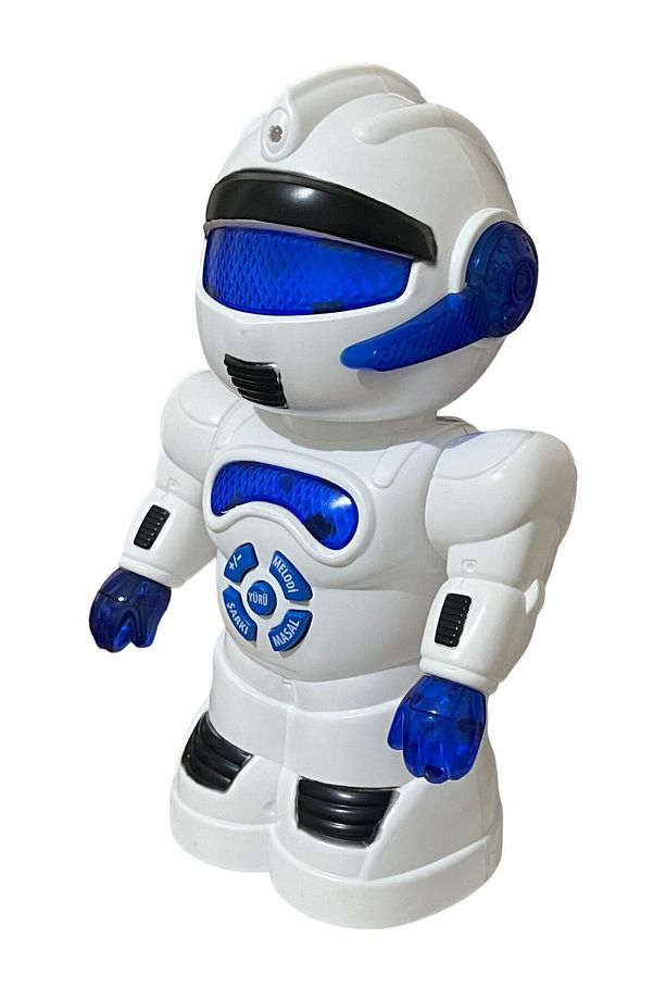 Robot Çarp Dön Sesli Işıklı 15 fonksiyonlu Robot 25 Cm - 6